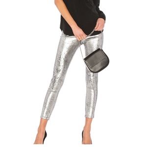 AG Farrah Skinny Iced Silver NWT Size 25